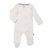 love lines tofu organic cotton pointelle magnetic footie