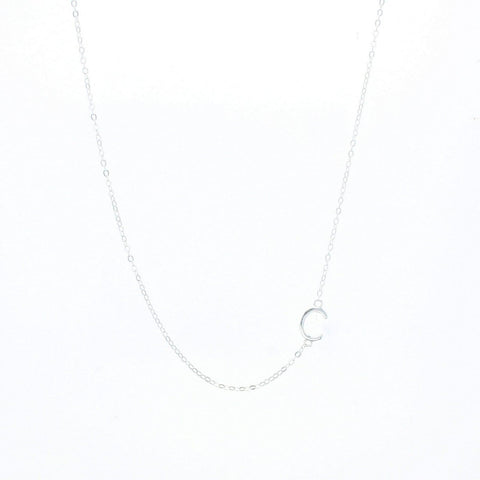 Balance Silver Letter Necklace