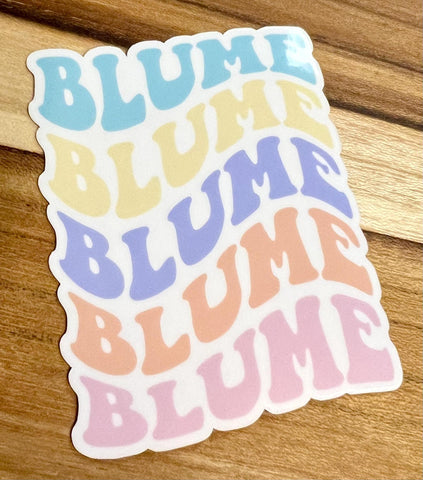 The Blume Sticker