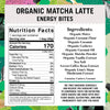 Matcha Latte Organic Energy Bites