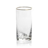 Negroni Hammered Gold Glass