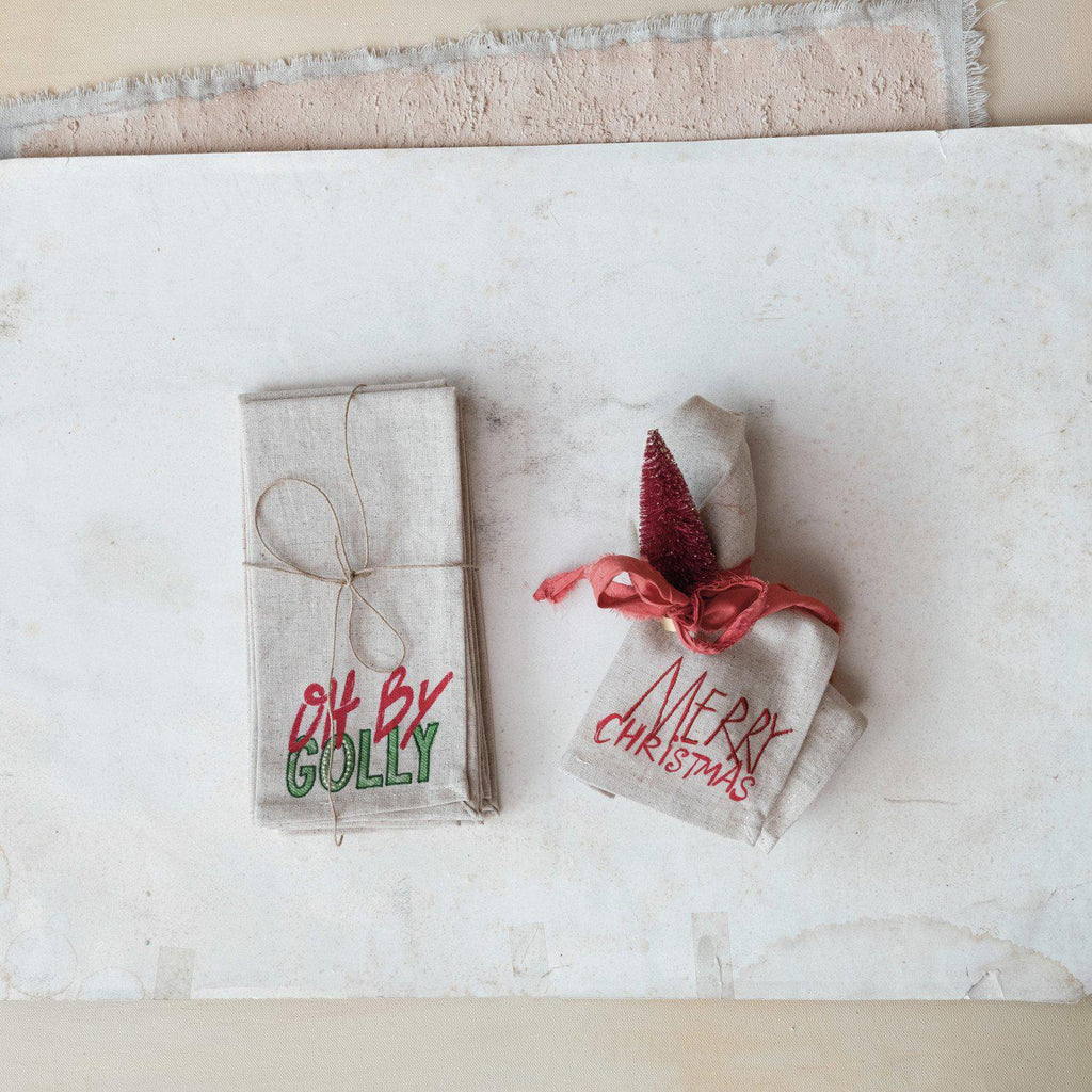 Cotton Christmas Napkin Set