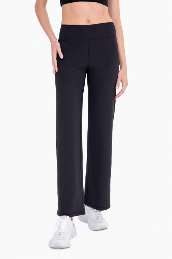 Black Stripe Wide Leg Pant