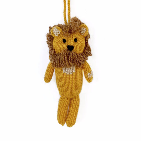 Lion Knit Ornament