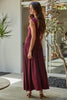 Merlot Ruched Dress