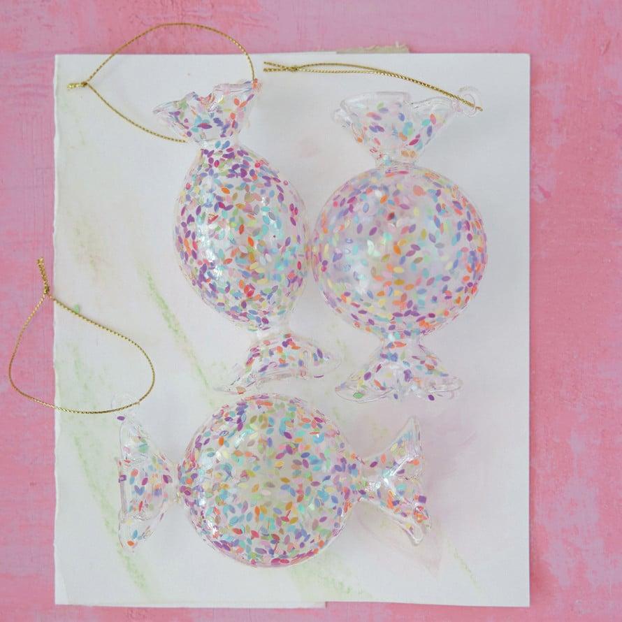 Glass Candy Ornament