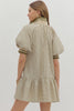 Olive Track Dress