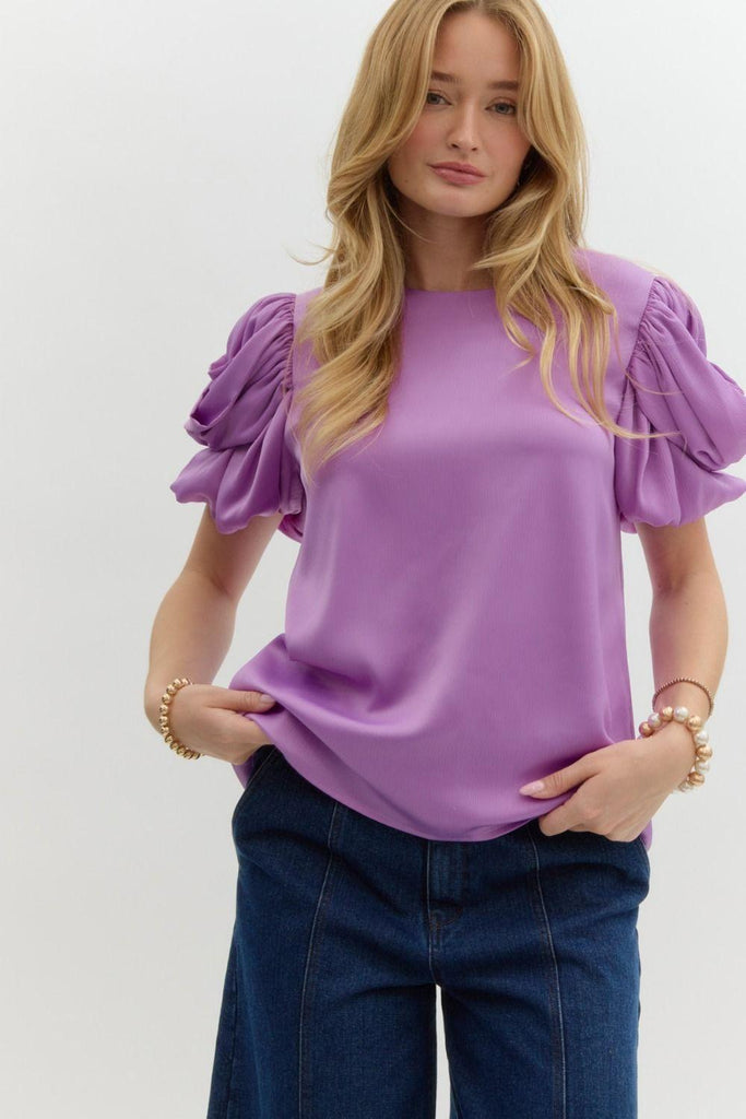 Lilah Ruche Top