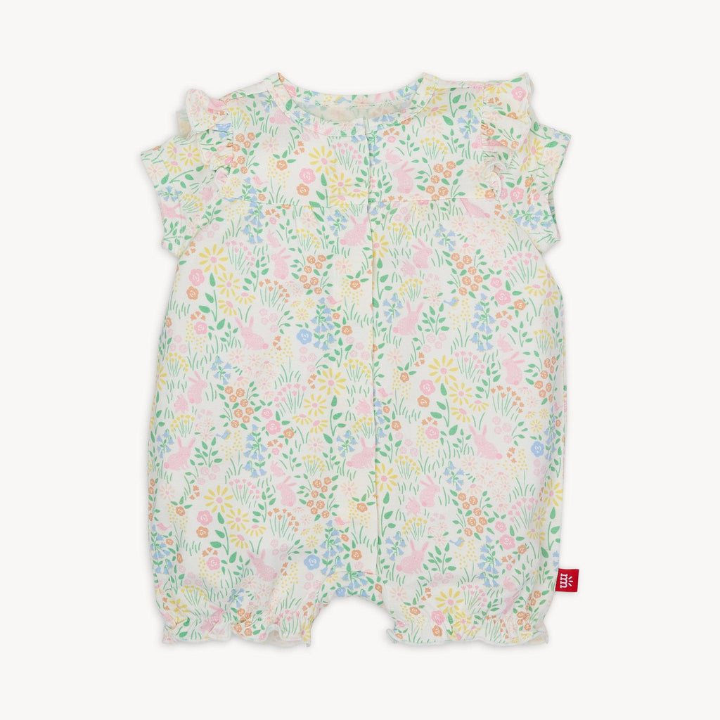 Hoppy Garden Modal Magnetic Ruffle Romper