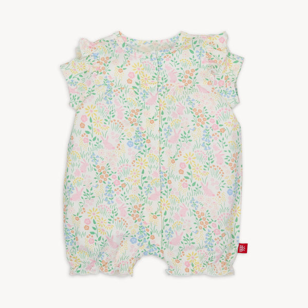 Hoppy Garden Modal Magnetic Ruffle Romper