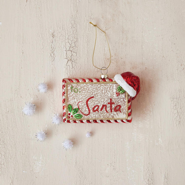 Santa Letter Ornament