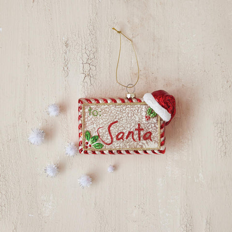 Santa Letter Ornament