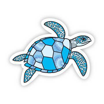Blue Sea Turtle Sticker