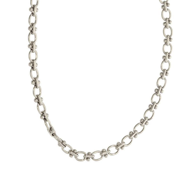 Mini Cable & Barbell Chain Necklace