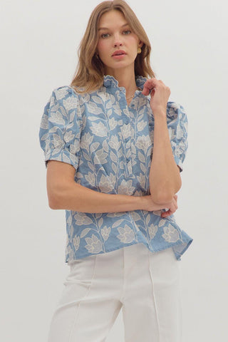 Botanic Chambray Blouse