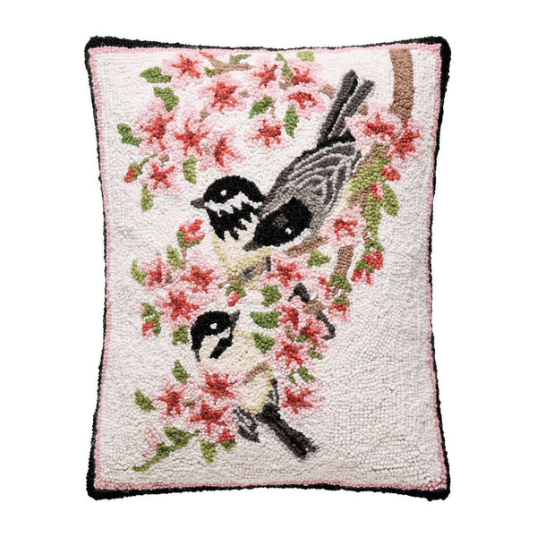 Chickadee Blossom Pillow
