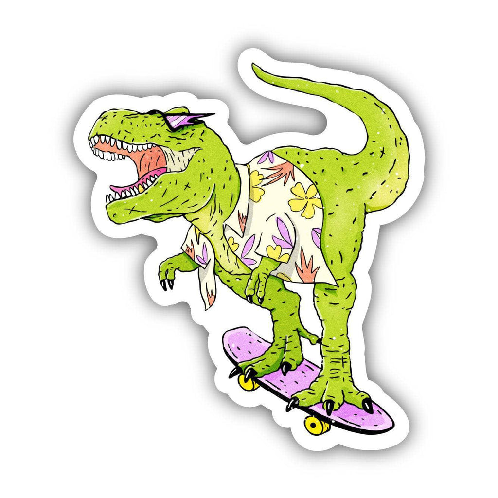 Rad Skateboard T-Rex Sticker