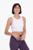 White Cropped Active Top
