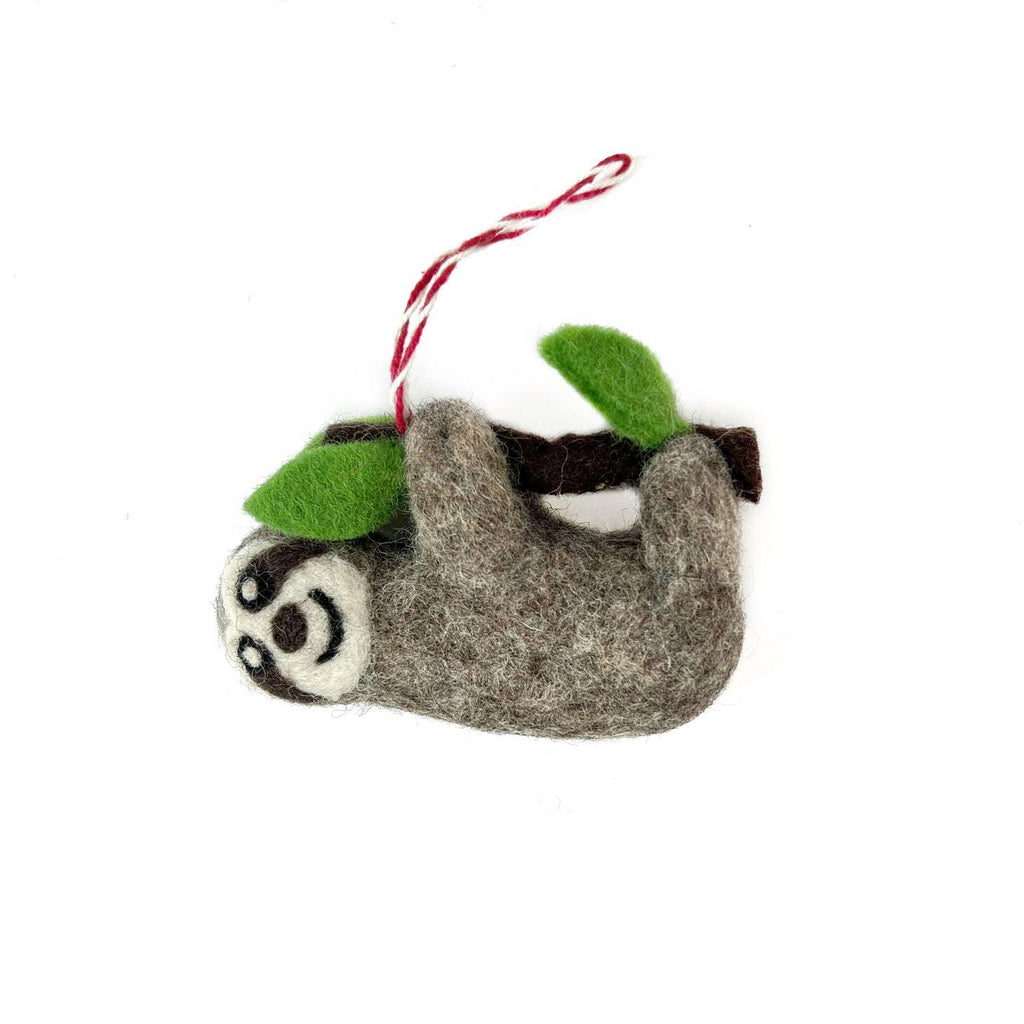 Sloth Wool Ornament