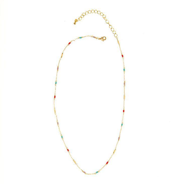 Summer Brights Beaded Necklace