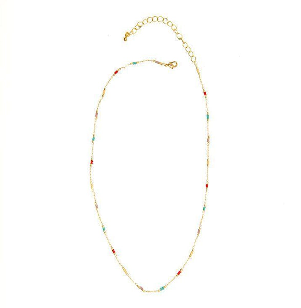 Summer Brights Beaded Necklace