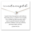 Intention Strength Necklace Pearl
