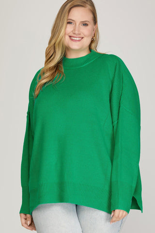 Emerald Mock Sweater