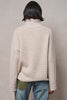 Wang Oatmeal High Neck Sweater