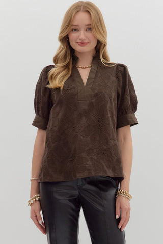 Mousse Embroidered Blouse