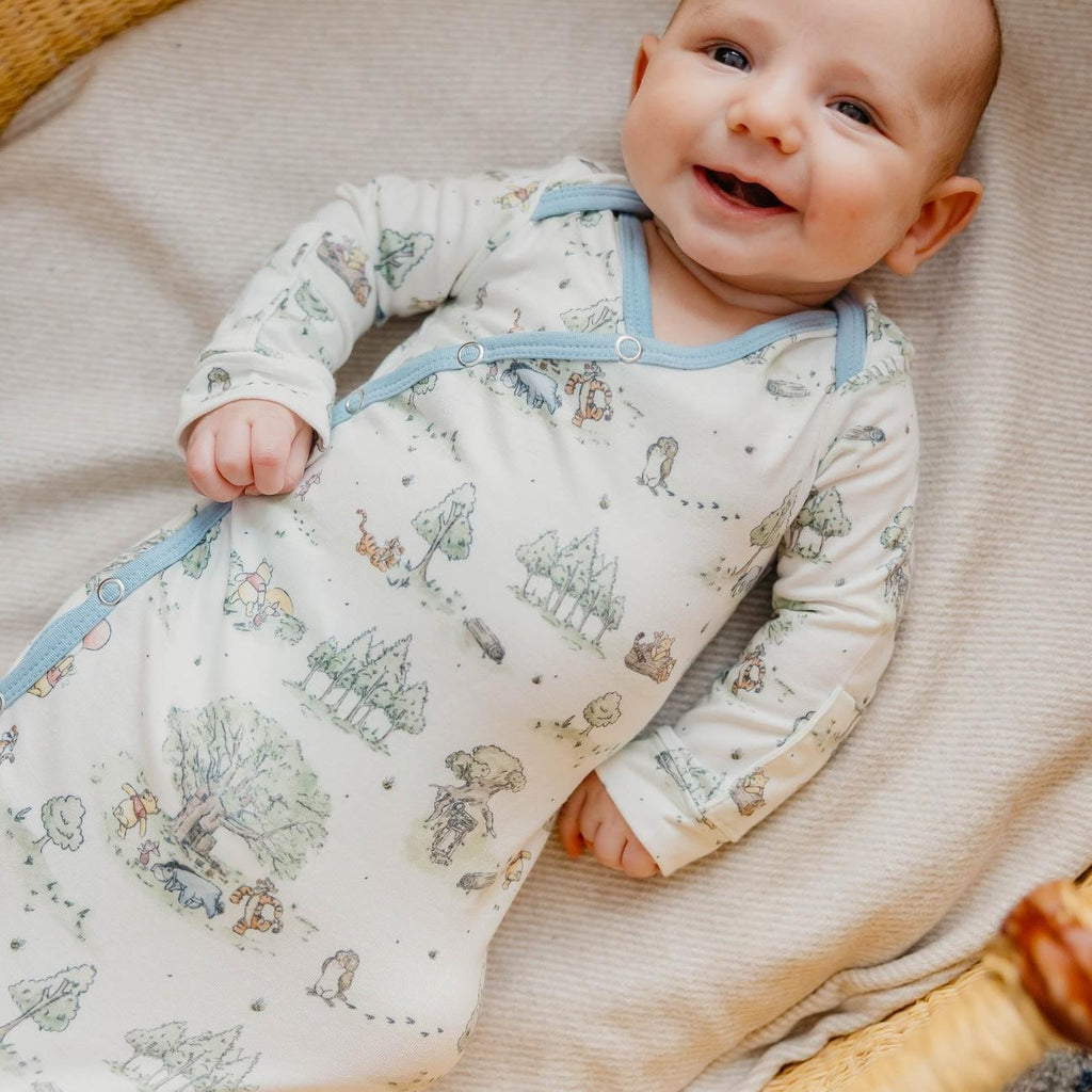 Hundred Acre Wood Newborn Knotted Gown