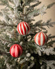 Paper Mache Stripe Ornament