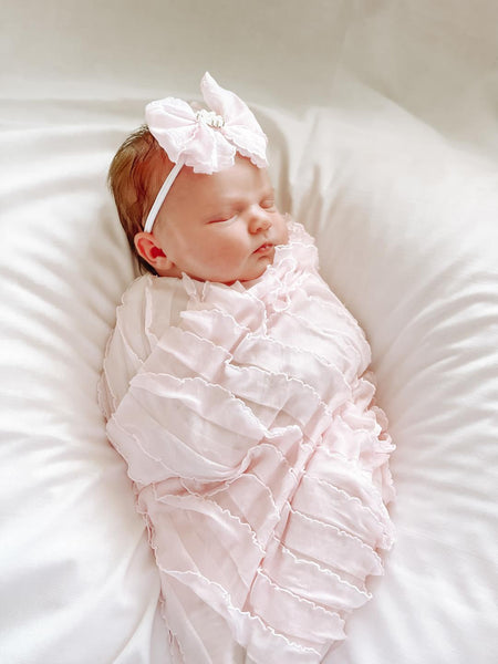 Baby Swaddle & Headband Set