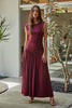 Merlot Ruched Dress