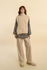 Cream Vivian Sleeveless Sweater