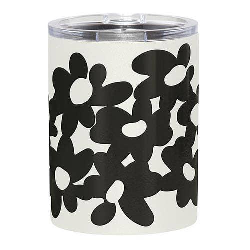 Black Floral Tumbler