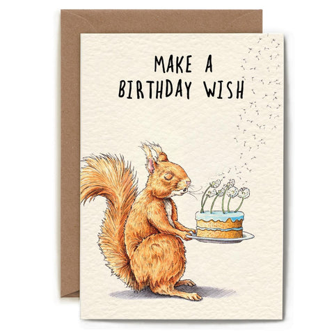 Squirrel Birthday Card