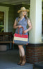 Zafran 3 Color Block Straw Bag