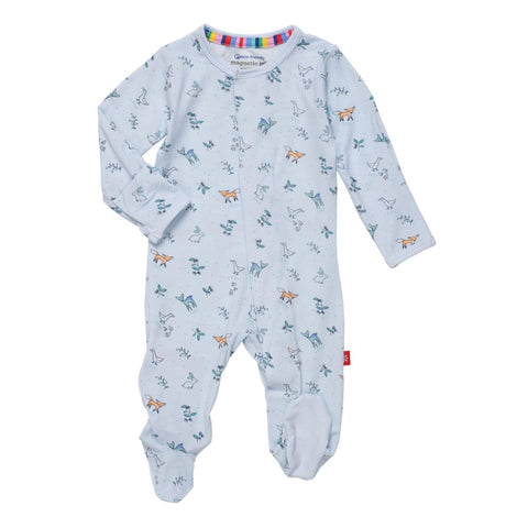 woodsy tale blue modal magnetic footie