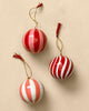 Paper Mache Stripe Ornament
