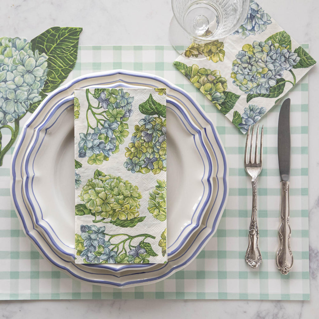 Hydrangea Cocktail Napkin