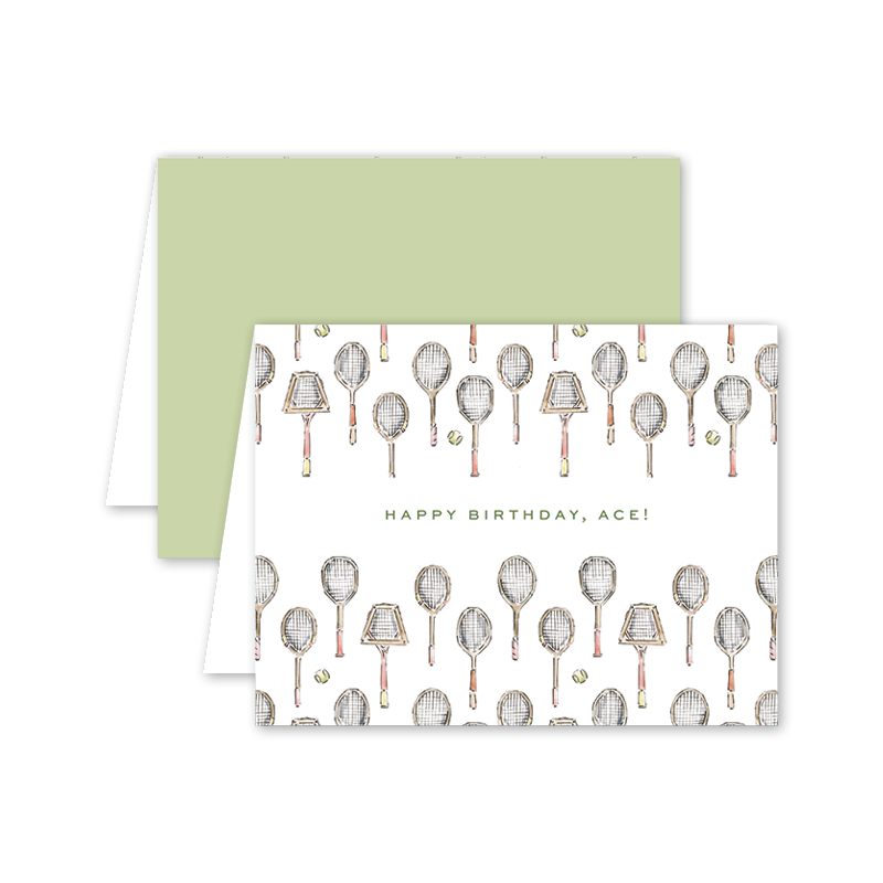 Tennis Birthday Card