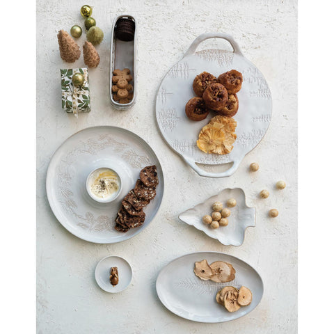 Debossed Tree Serving Plate