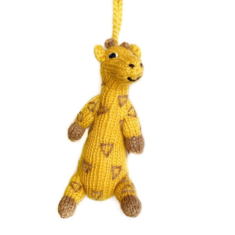 Giraffe Knit Ornament