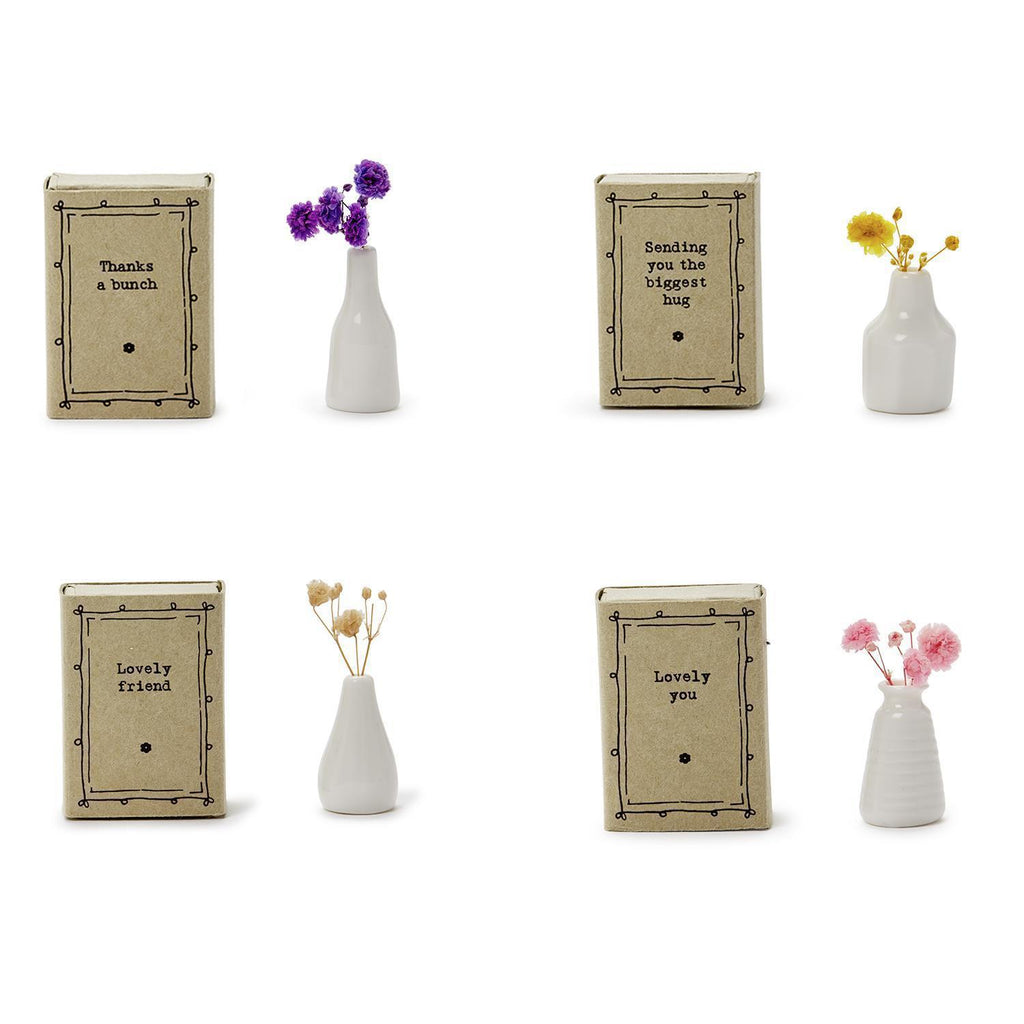 Lovely Flowers Vase Matchbox