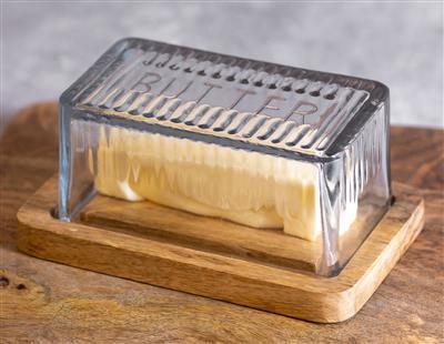 Wood Butter Dish