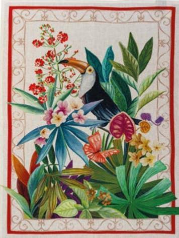 Floral Toucan Towel