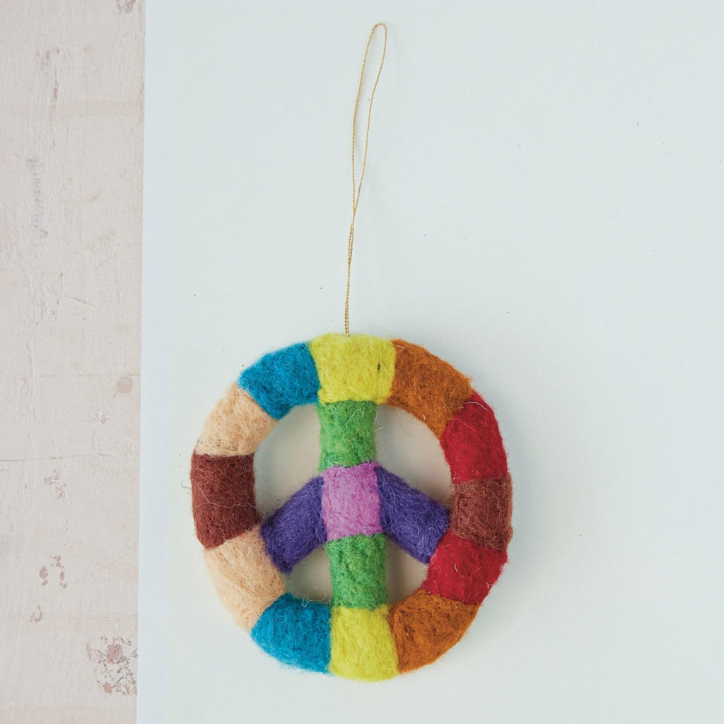 Wool Peace Ornament