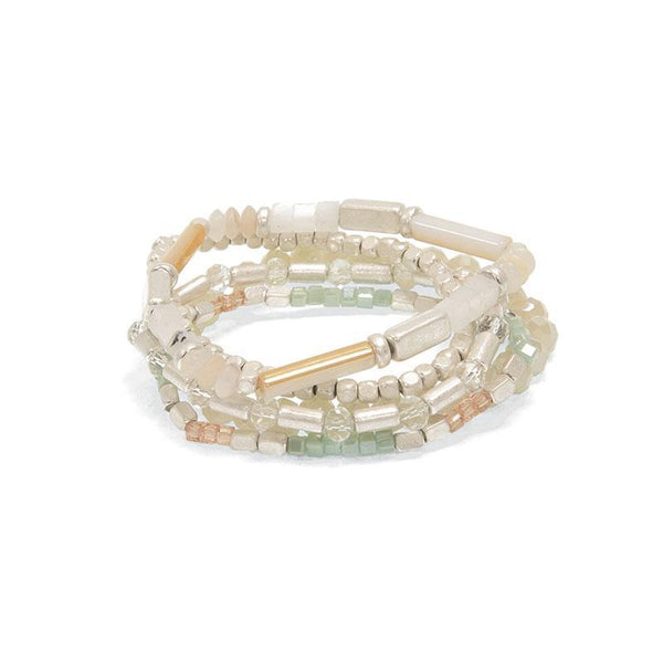 5 Row Multi Bead Bracelet