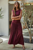 Merlot Ruched Dress