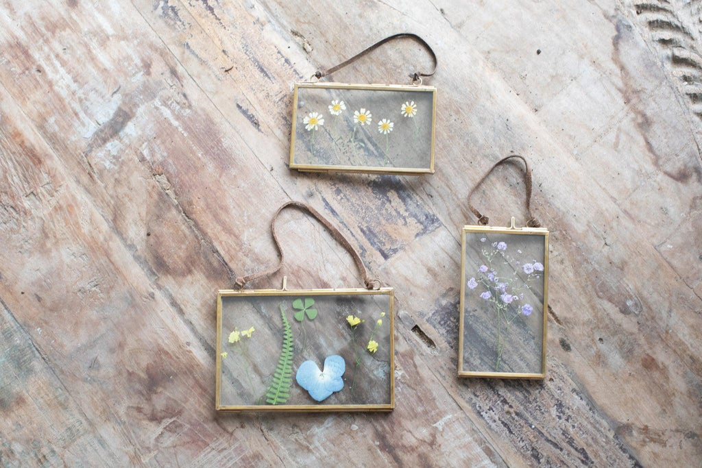 Brass Glass Hang Frame